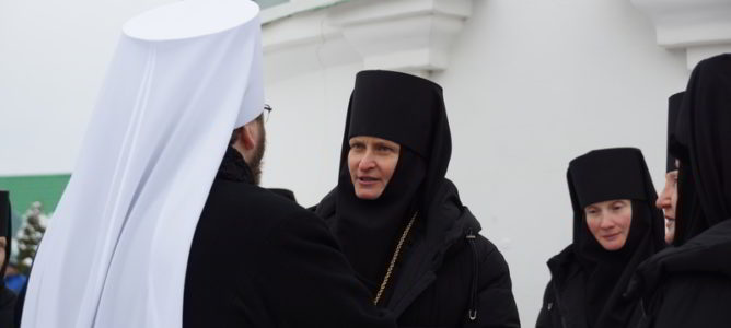 Состоялось возведение в сан игумении старшей сестры монастыря монахини Сергиии